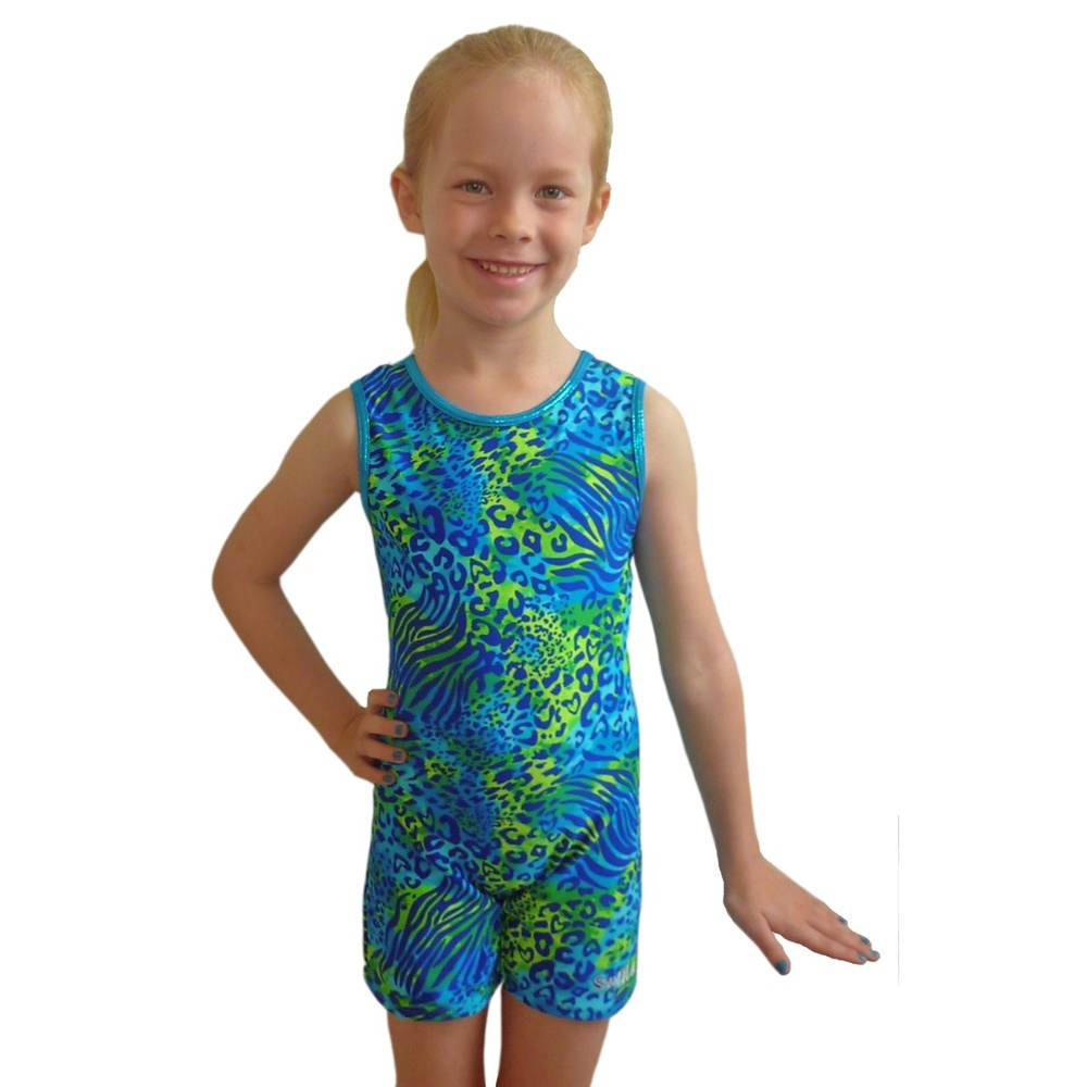 NEW! Smart Stretch Girl Gymnastics Biketard - Pike